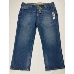 Lee Blue Extreme Motion Relaxed Fit Straight Leg Denim Jean Mens 46 x 29 New